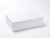 A4 Deep White Luxury Gift box with magnetic closure (Pack of 12)