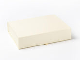 A4 Shallow Ivory Luxury Gift box with magnetic closure (Pack of 12)