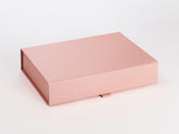 A4 Shallow Pearlescent Rose Gold Luxury Gift box with magnetic closure (Pack of 12)