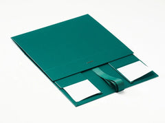 A4 Deep Green Luxury Gift box with magnetic closure, and choice of ribbon (Pack of 12)