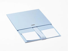 A5 Deep Pale Blue Luxury Gift box with magnetic closure, and choice of ribbon (Pack of 12)