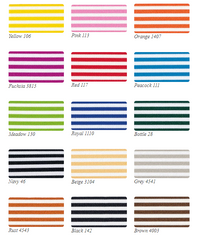 Black & White Striped Ribbon 16mm x 25m