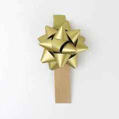 Bow Bag Seals - Kraft Gold (Pack of 60)