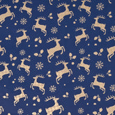 Christmas Deer Navy Blue Counter Roll