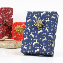 Christmas Deer Navy Blue Counter Roll