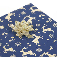 Christmas Deer Navy Blue Counter Roll
