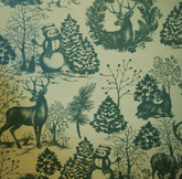 Forest Christmas Sage Green Counter Roll