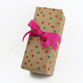 Random Spot Eco-friendly Pink/Orange/Green Giftwrap Counter Roll