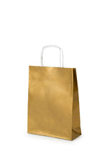 Kraft Bags from White Kraft range - Gold (Pack 25)