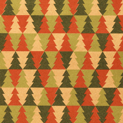 Xmas Fern Red/Green Counter Roll