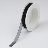 Plain Chiffon Black Ribbon (15mm x 25m)
