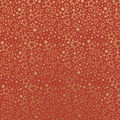 Dazzling Red Gold Star Counter Roll