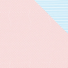 Spot Stripe PinkBlue Double-sided Counter Roll