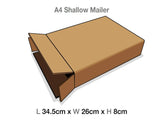 Brown Mailing Cartons to suit A4 Shallow Luxury Gift boxes
