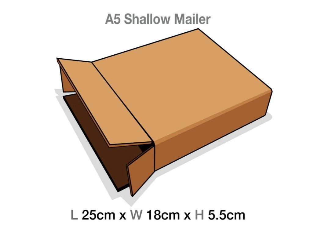 Brown Mailing Cartons to suit A5 Shallow Luxury Gift boxes