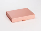 A6 Shallow Pearlescent Rose Gold Luxury Gift box with magnetic closure (Pack of 12)