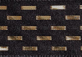 Black Gold Dash Ribbon cut to 80CM (24 pieces)