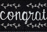 Chalkboard Congratulations Ribbon cut to 80CM (24 pieces)