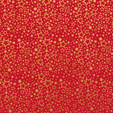 Gift Wrap Sheets - Dazzling Red Gold Star (Pack of 25 sheets)