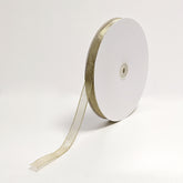 Gold Brass Wired Ribbon (15mm x 100m)