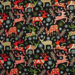 Gift Wrap Sheets - Happy Reindeer (Pack of 25 sheets)