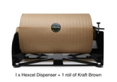 Hexcel Wrap - The recycled paper packaging alternative to bubble wrap (Brown Kraft)
