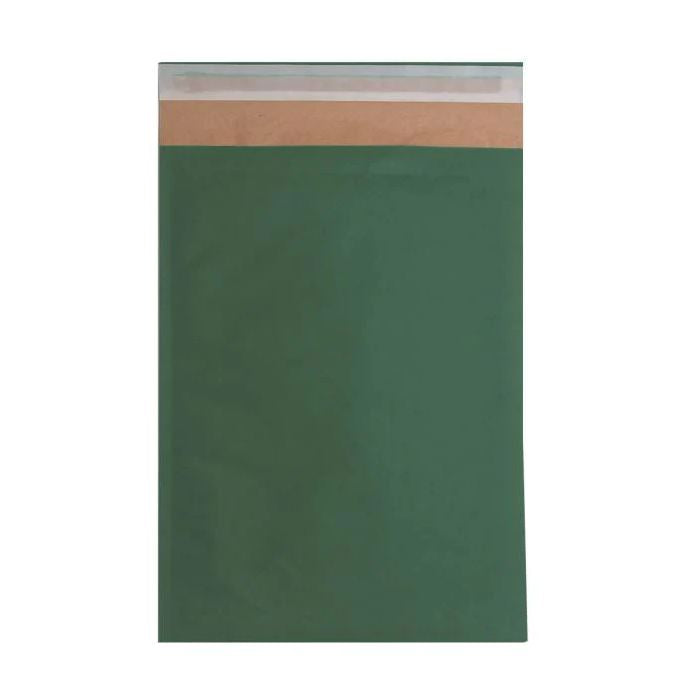 Eco-Friendly Recyclable Hunter Green Padded Mailing Bags (Range of sizes)