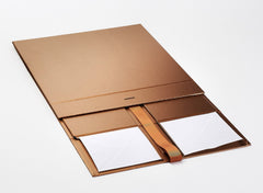 XL Deep Copper Luxury Gift box with magnetic closure, and choice of ribbon (Pack of 12)