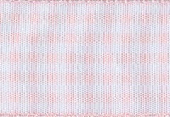 Pink Gingham Ribbon cut to 80CM (24 pieces)