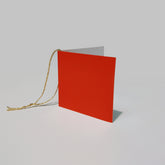 Plain Square Gloss Red Gift Tags (50)