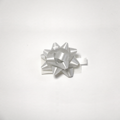 Plain Silver Micro Bows (50)