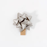 Recycled Bows - Silver (Pack 50) Single sided