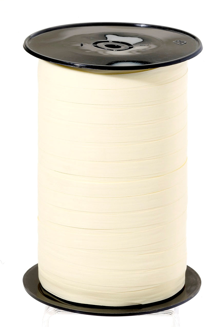 Paporlene Cream Curling Ribbon (7.5mm x 250m)