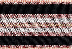 Rose Gold Sparkle Stripe Ribbon cut to 80CM (24 pieces)