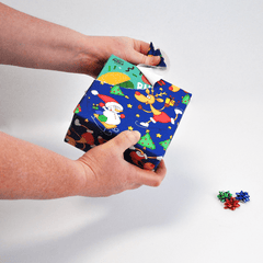 Gift Wrap Sheets - Skating Reindeer (Pack of 25 sheets)