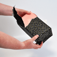 Twilight Black Counter Roll with Gold and Silver Stars