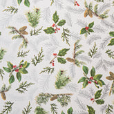 Christmas Holly Leaf Silver Counter Roll