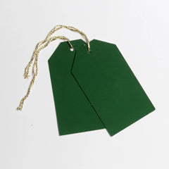 Luggage Gloss Dark Green Gift Tags (50)