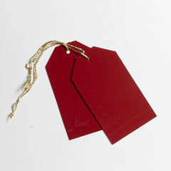 Luggage Gloss Deep Red Gift Tags (50)