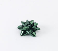 Metallic Green Small Bows (50)