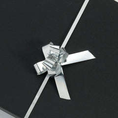 Metallic Silver Small Pull Bows (Pack of 50)