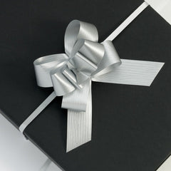 Paporlene Silver Large Pull Bows (Pack of 50)
