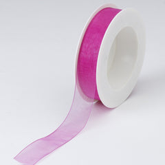 Plain Chiffon Cerise Ribbon (25mm x 25m)
