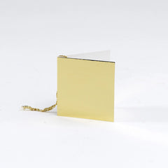 Plain Square Gloss Gold Gift Tags (50)
