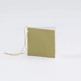 Plain Square Matt  Gold Gift Tags (50)