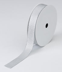 X8 Silver Woven Ribbon (25mm x 50m)