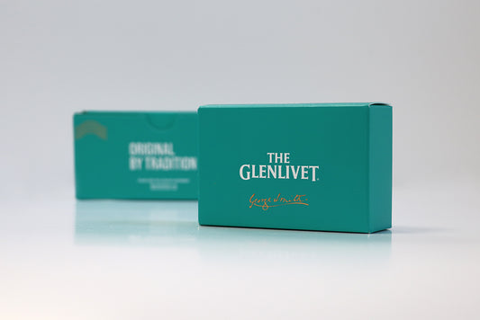 The box for The Glenlivet who has chosen the right colours for their packaging