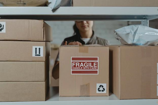 Fragile cardboard box representing durable packaging