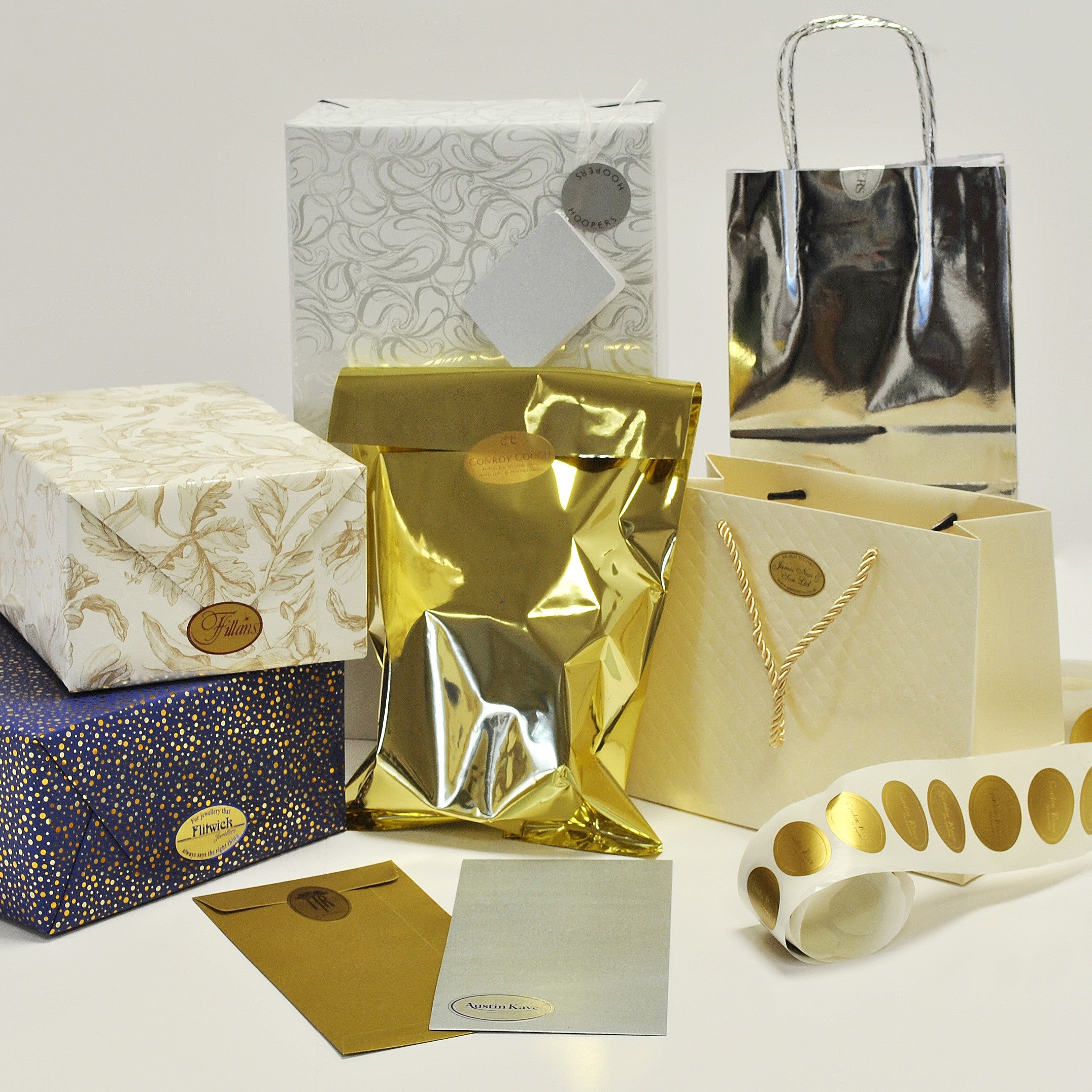 Foil Custom Gift Labels | Custom Gift Packaging | Bespoke Labels ...