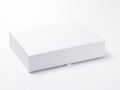 A4 Shallow White Luxury Gift box with magnetic closure (Pack of 12)